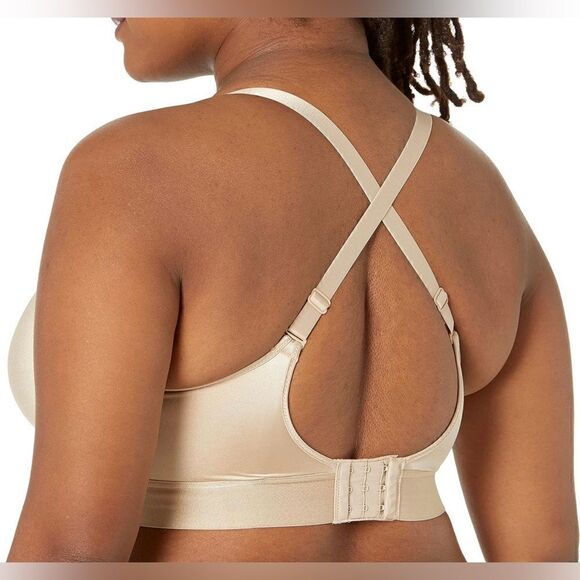 Bali NWT One Smooth U Underwire Bra Full Coverage Bra Black/Taupe Set of 2 - 38D - Picture 4 of 9